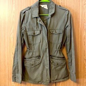 Lily Aldridge for Velvet Khaki Military Jacket S